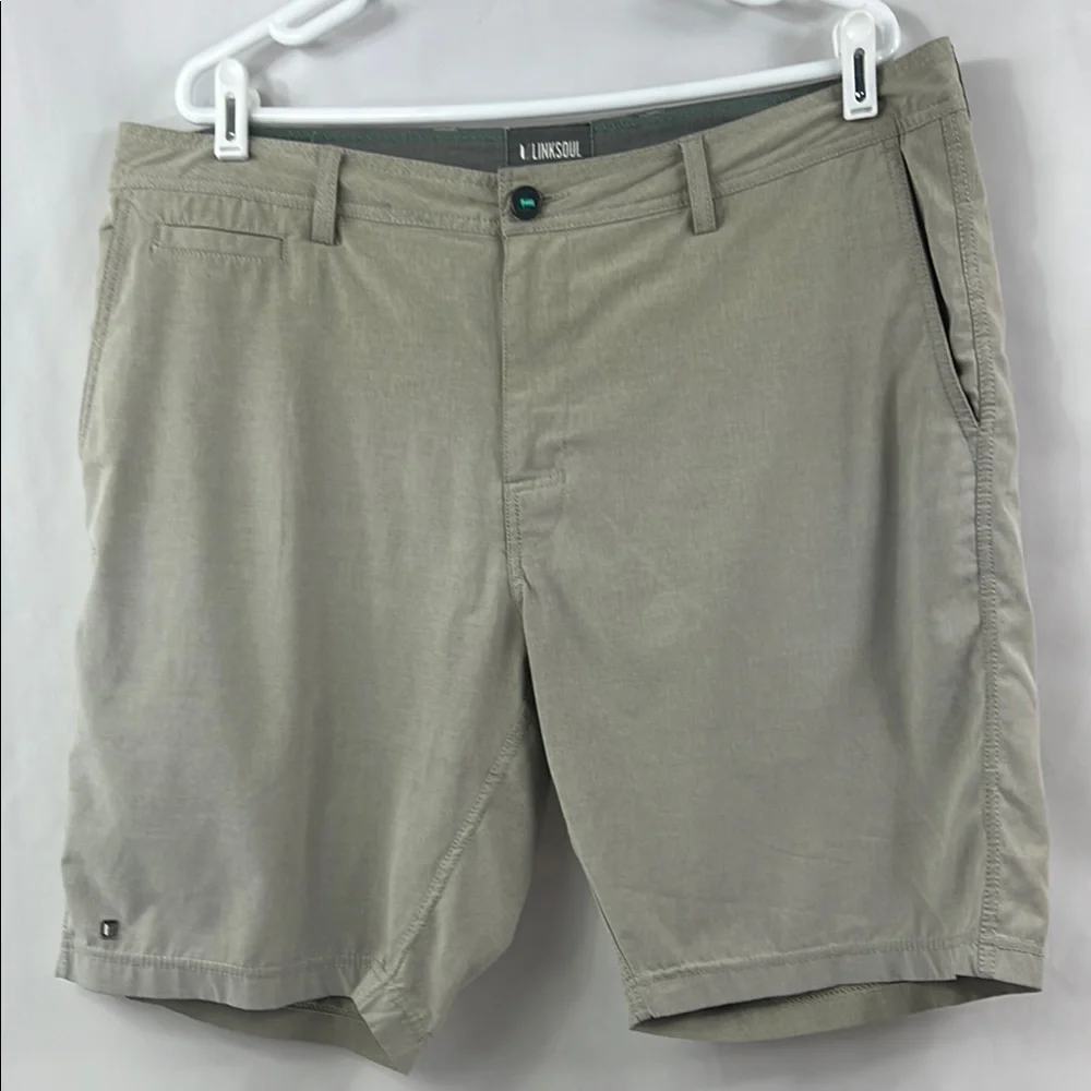Linksoul Golf Tan Activewear Shorts with Tailored Fit Size‎ 38